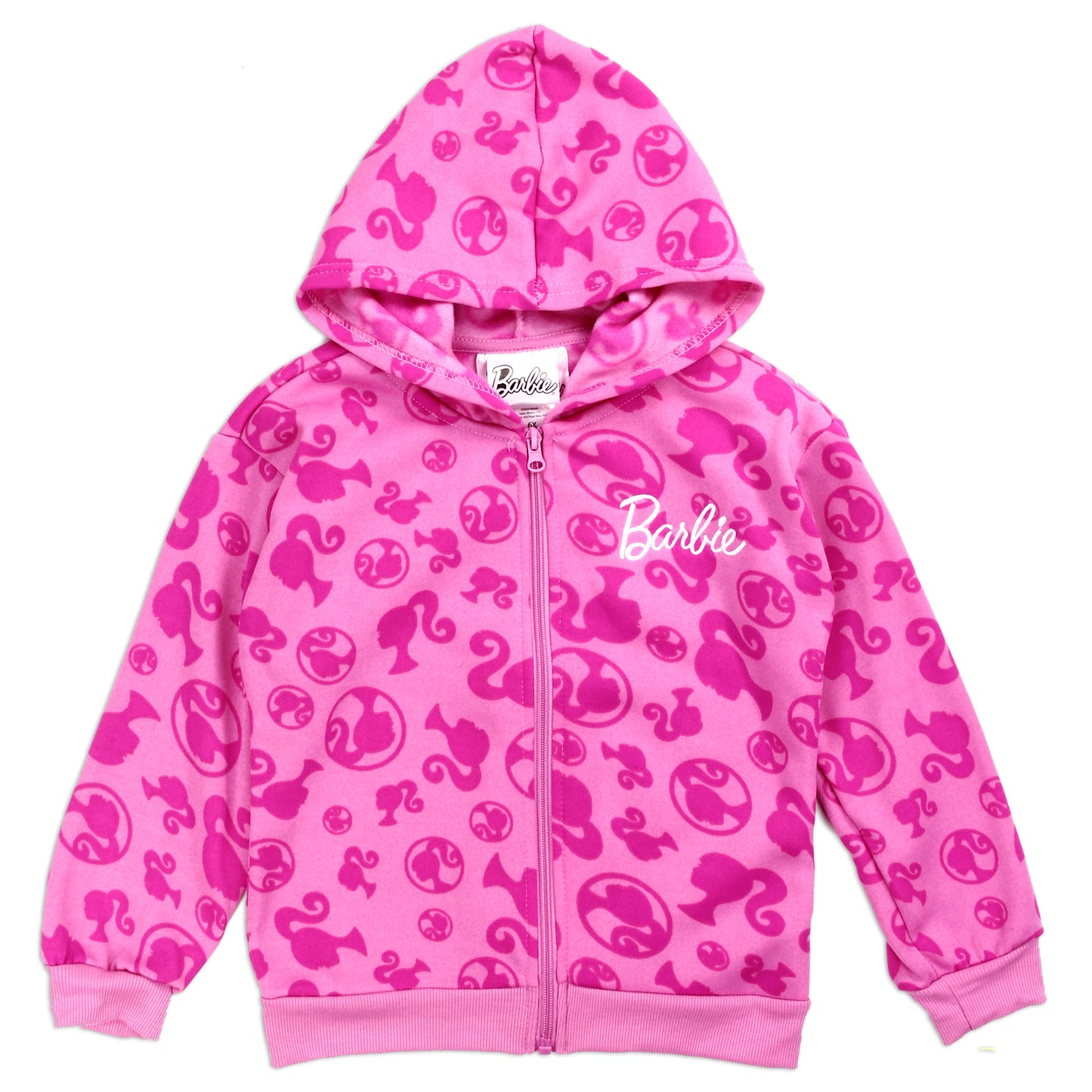 BARBIE Girls 4-6X Zip Up Hoodie (Pack of 6)