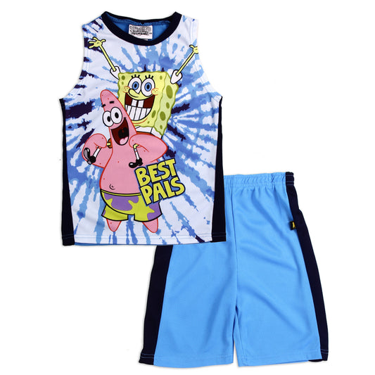 SPONGE BOB Boys 4-7 2-Piece Sublimated Short Set (Pack of 6)