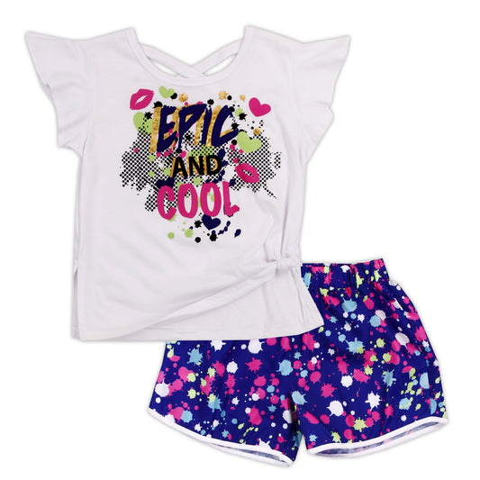 #GIRLSQUAD Girls 4-6X 2-Piece Short Set (Pack of 6)