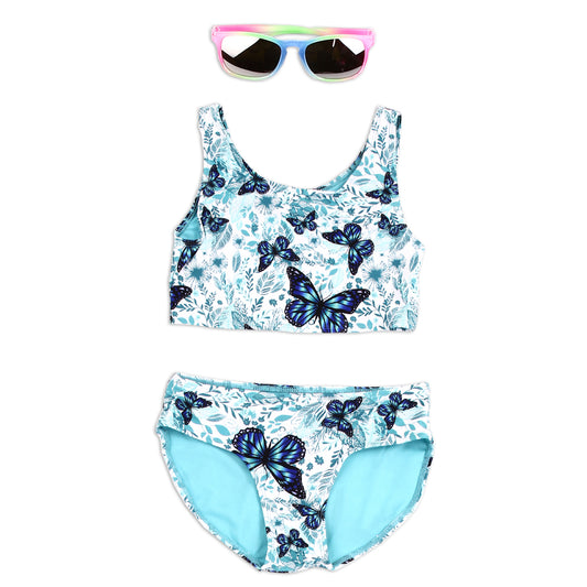 #GIRLSQUAD Girls 4-6X Swimsuit w/ Sunglasses (Pack of 6)