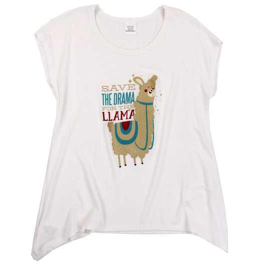 Girls 7-16 Graphic Top - Drama Llama (Pack of 6)