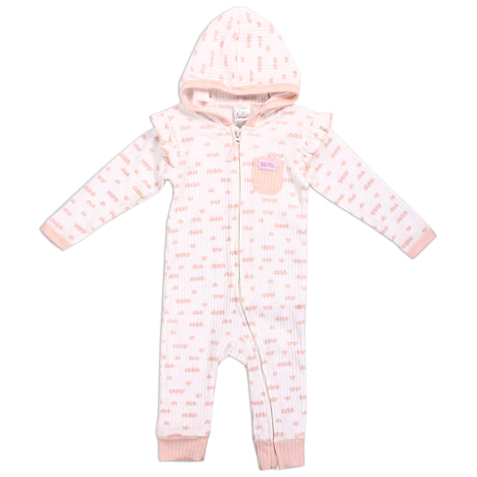 ATTITUDE BABY Girls Newborn Hooded Coverall (Pack of 6)