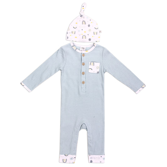 ATTITUDE BABY Boys Newborn 2-Piece Coverall & Hat Set (Pack of 6)