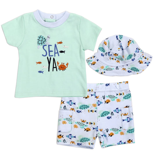 LITTLE BEGINNINGS Boys Newborn 3-Piece Set (Pack of 6)