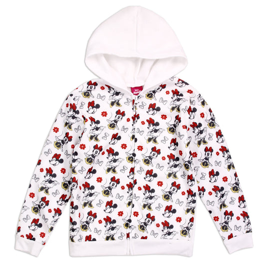 MINNIE MOUSE Girls Toddler Lightweight Zip Up Hoodie (Pack of 6)