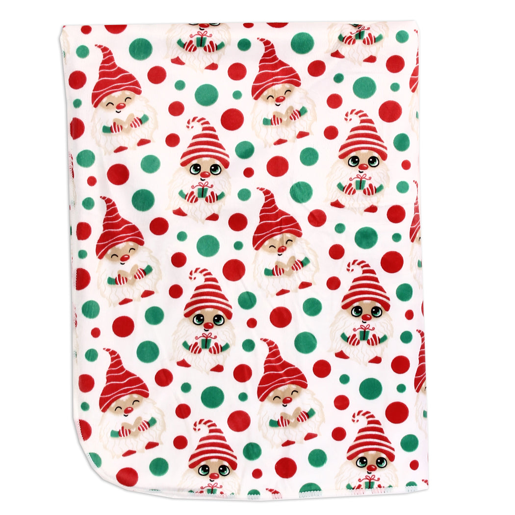 BABY'S FIRST CHRISTMAS Plush Baby Blanket (Pack of 4)