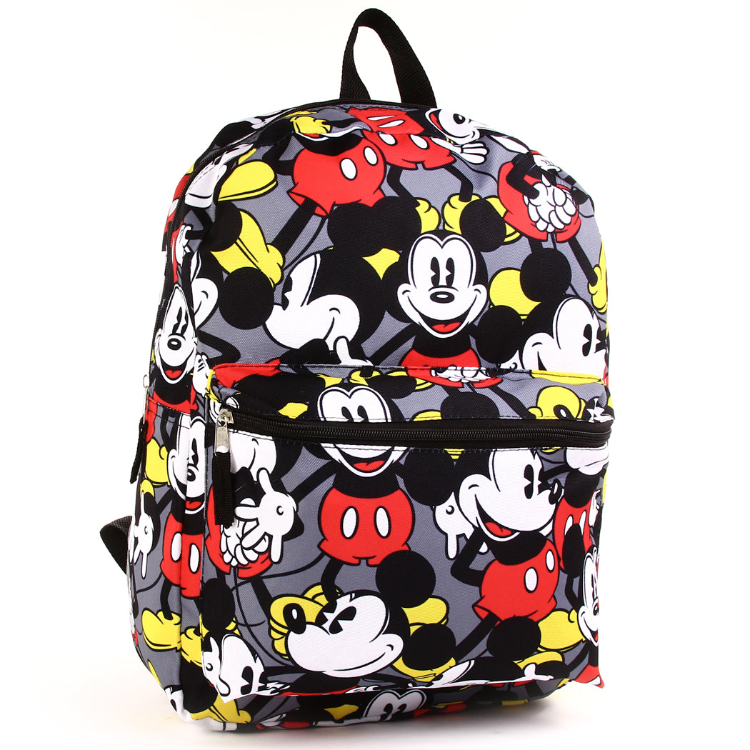 MICKEY MOUSE All Over Print 16" Backpack (Pack of 3)