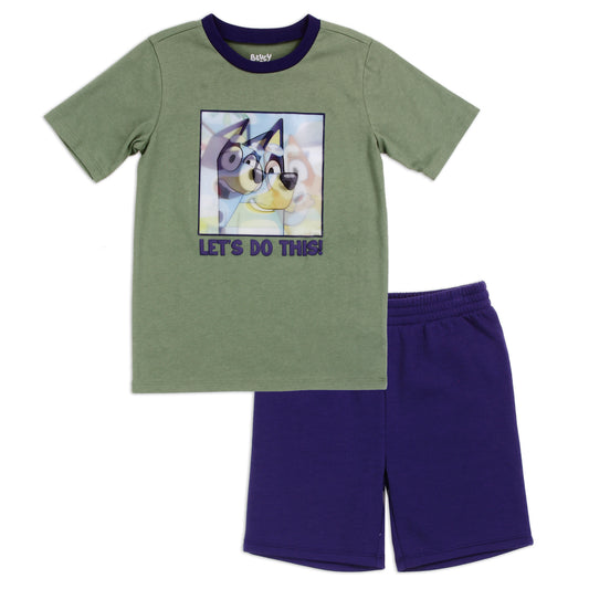 BLUEY Boys 4-7 2-Piece Short Set w/ Lenticular Patch (Pack of 6)