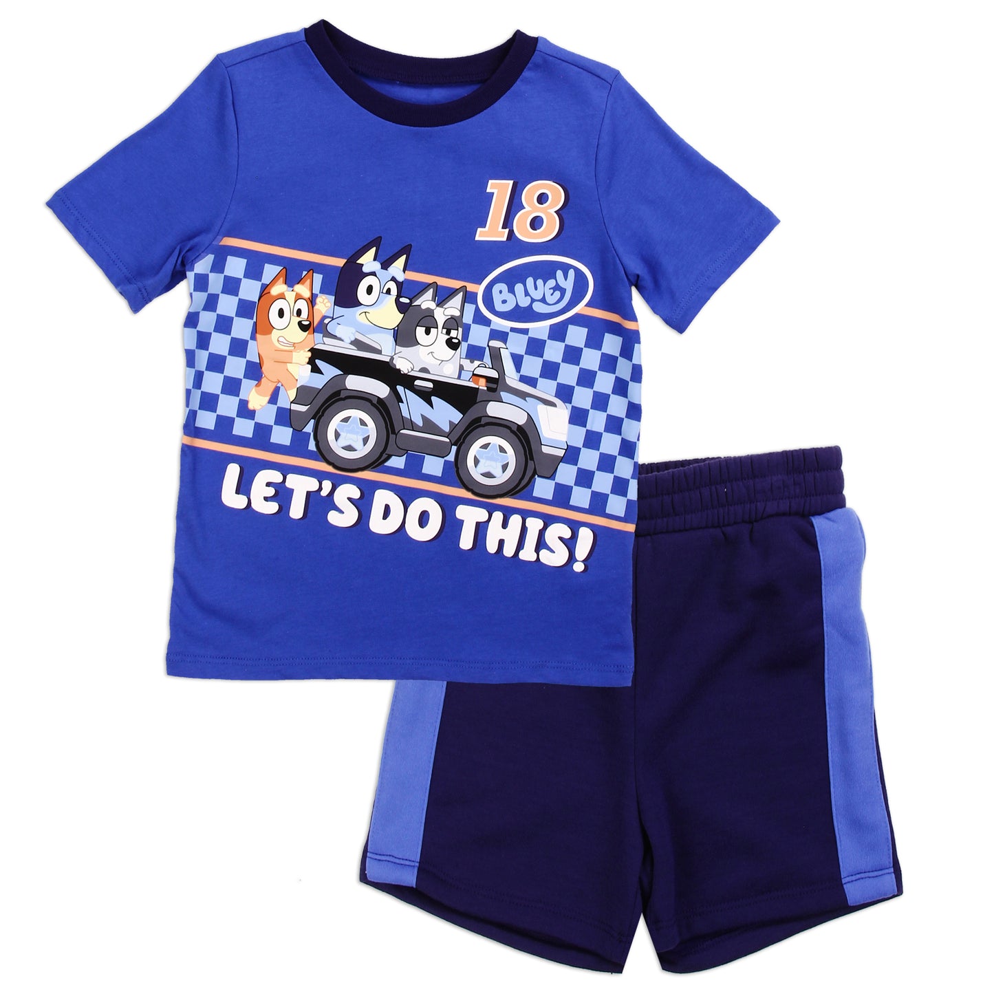 BLUEY Boys Toddler 2-Piece Short Set (Pack of 8)