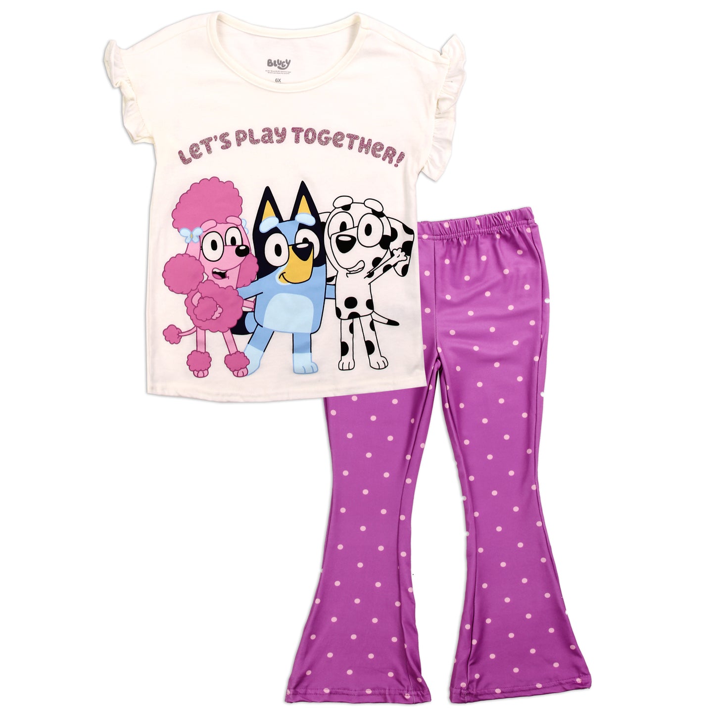 BLUEY Girls 4-6X 2-Piece Legging Set (Pack of 6)