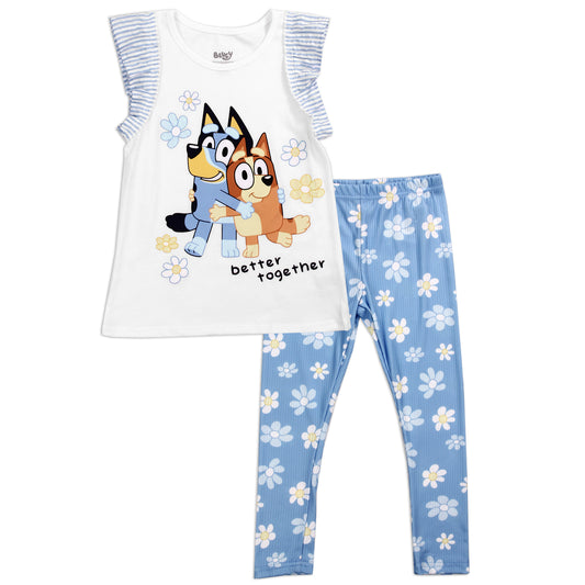 BLUEY Girls 4-6X 2-Piece Legging Set (Pack of 6)