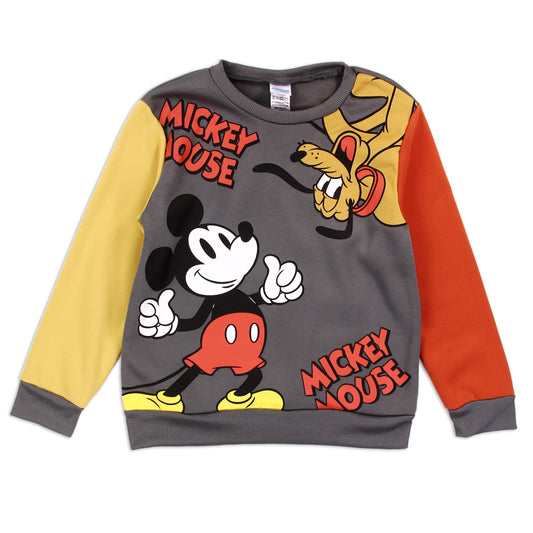 MICKEY MOUSE Boys 4-7 Crewneck Fleece Sweatshirt (Pack of 4)