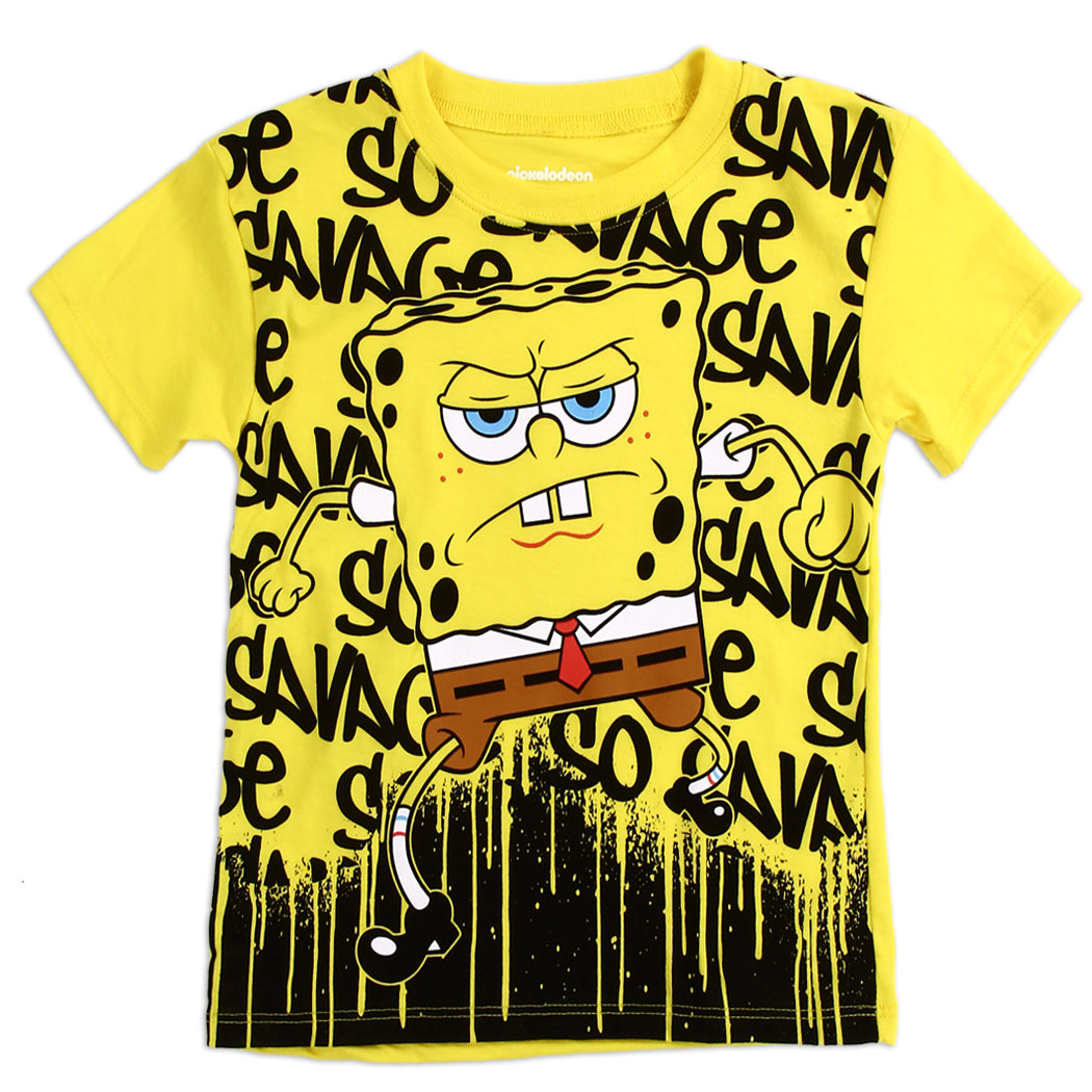 SPONGE BOB Boys Toddler T-Shirt (Pack of 6)