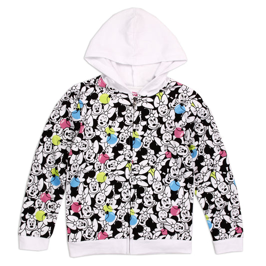 MINNIE MOUSE Girls 4-6X Lightweight Zip Up Hoodie (Pack of 6)