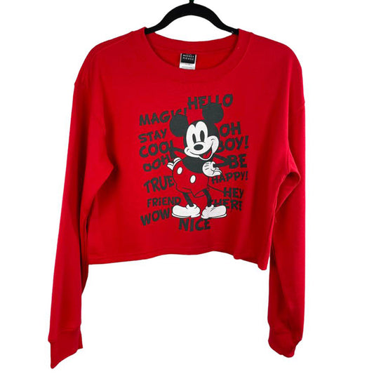 MICKEY MOUSE Junior Crew Neck Crop Sweatshirt (Pack of 6)