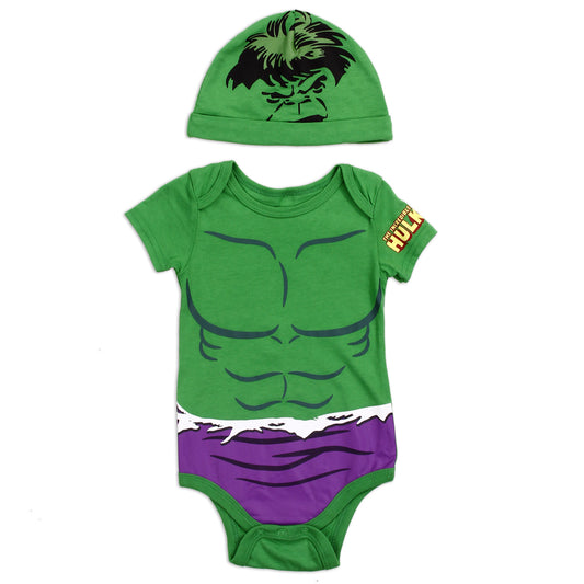 THE HULK Boys Creeper & Hat Set (Pack of 7)