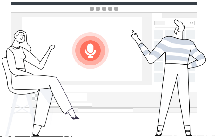 Fonctionnalité du logiciel de création de vidéo Doodle et d'animation de dessin à la main5 : logiciel d'animation de tableau blanc avec voix off puissante