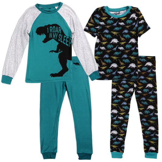 Boys 4-7 Poly/Spandex 4-Piece Pajama Set (Pack of 5)