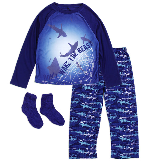 Boys 4-7 Polar Fleece 3-Piece Pajama Set (Pack of 6)