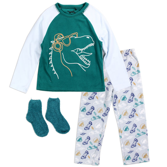 Boys 4-7 Polar Fleece 3-Piece Pajama Set (Pack of 6)