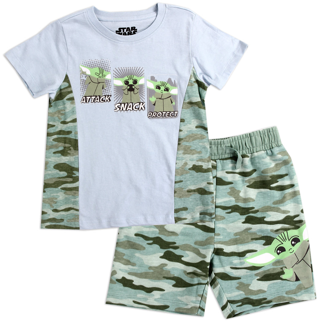 BABY YODA Boys 4-7 2-Piece Short Set (Pack of 6)