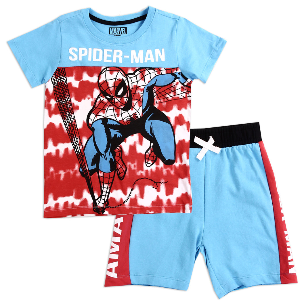 SPIDER-MAN Boys Toddler 2-Piece Short Set (Pack of 4)