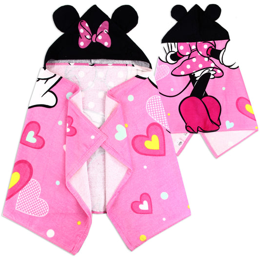 MINNIE MOUSE Kid's Hooded Towel (Pack of 3)