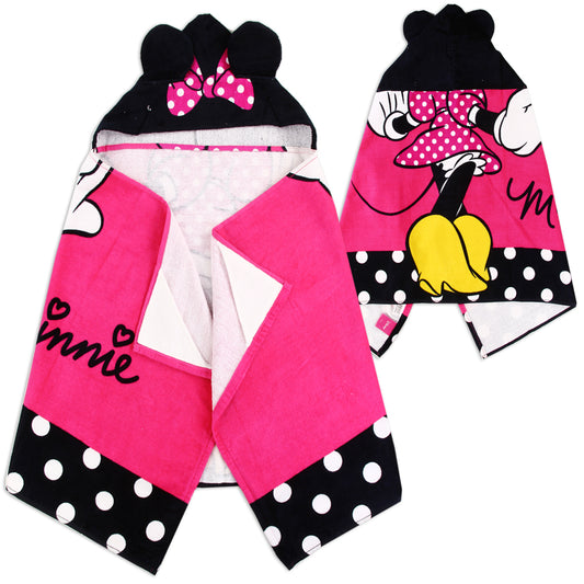 MINNIE MOUSE Kid's Hooded Towel (Pack of 3)