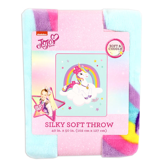 JOJO SIWA Kids' Plush Throw Blanket (Pack of 3)