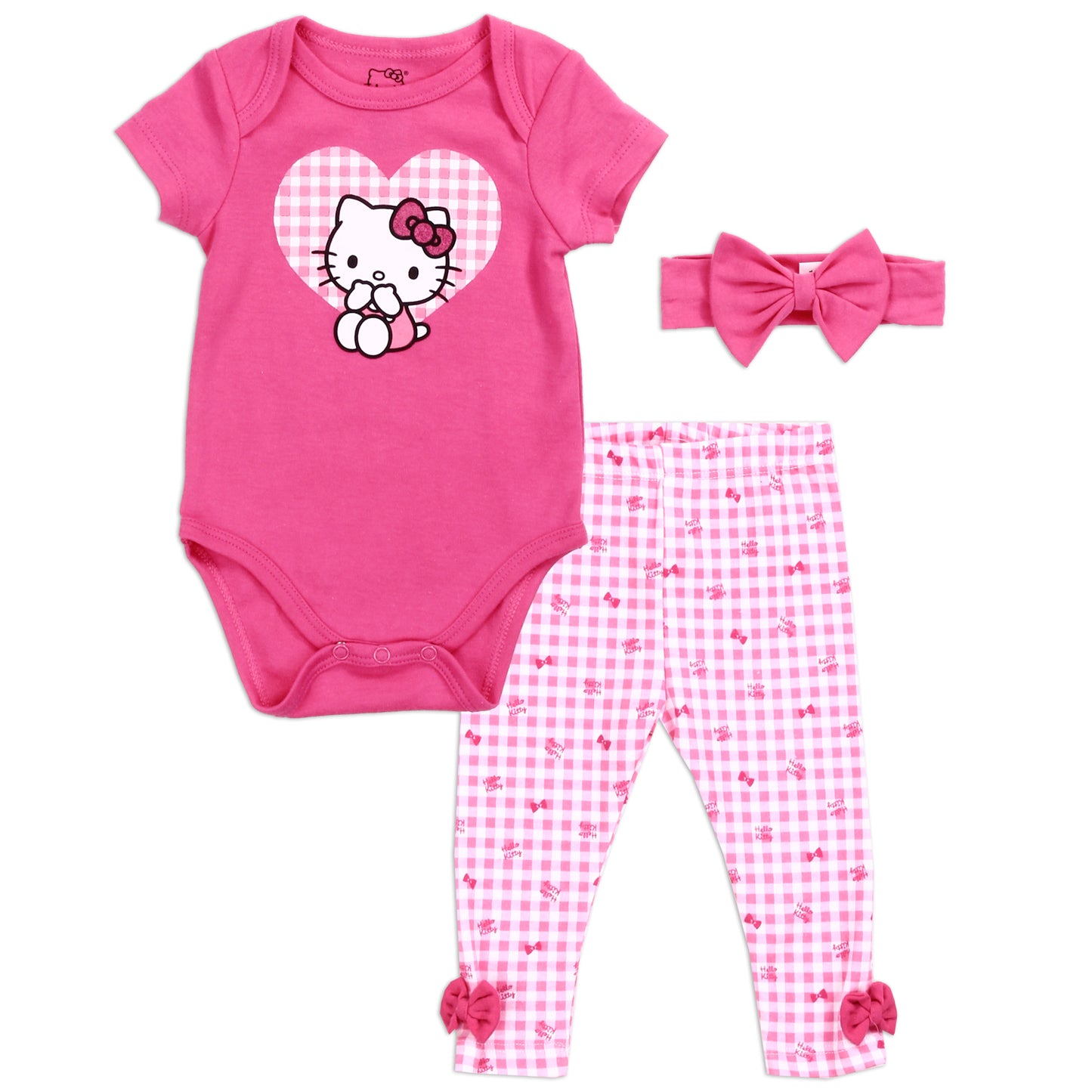 HELLO KITTY Newborn Girls 3-Piece Layette Set (Pack of 6)