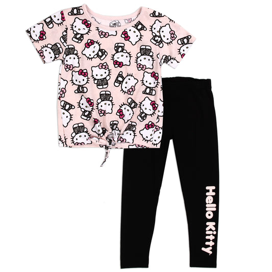 HELLO KITTY Girls Toddler 2-Piece Legging Set (Pack of 6)