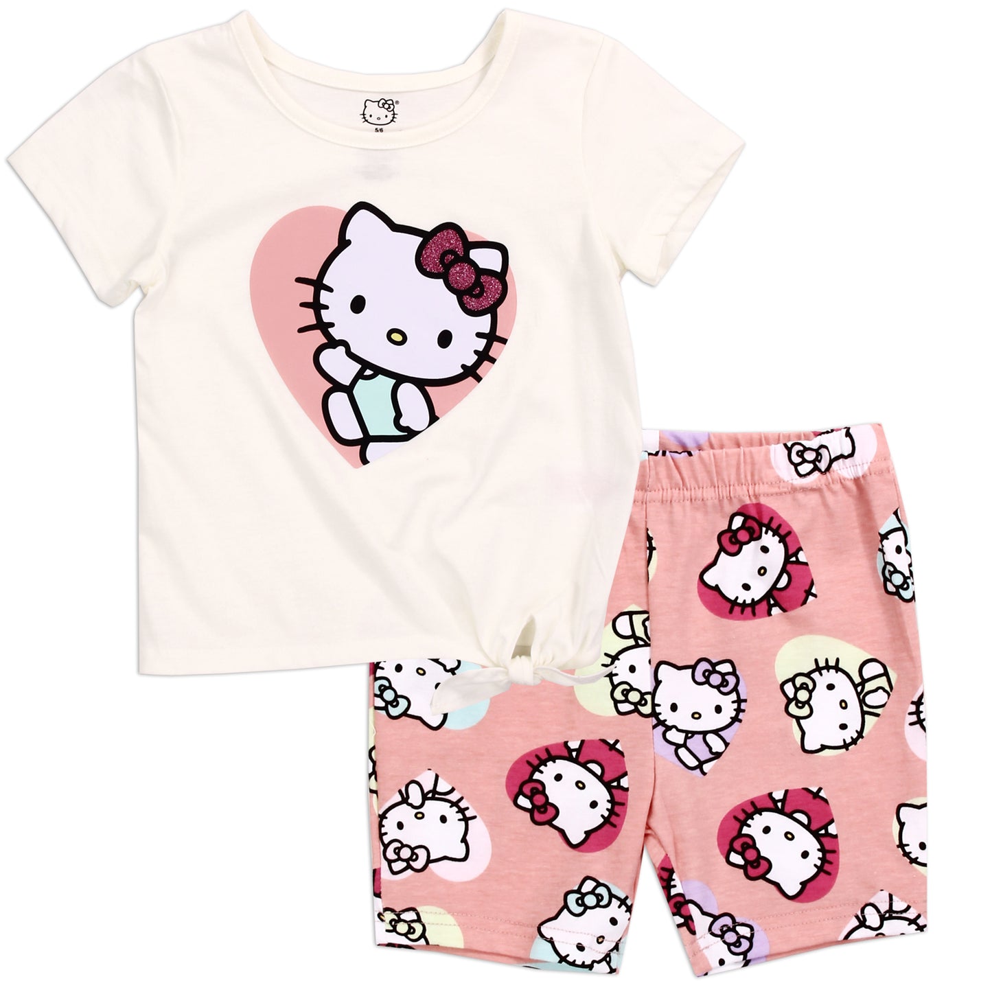 HELLO KITTY 4-6X Girls 2-Piece Bike Short Set (Pack of 6)