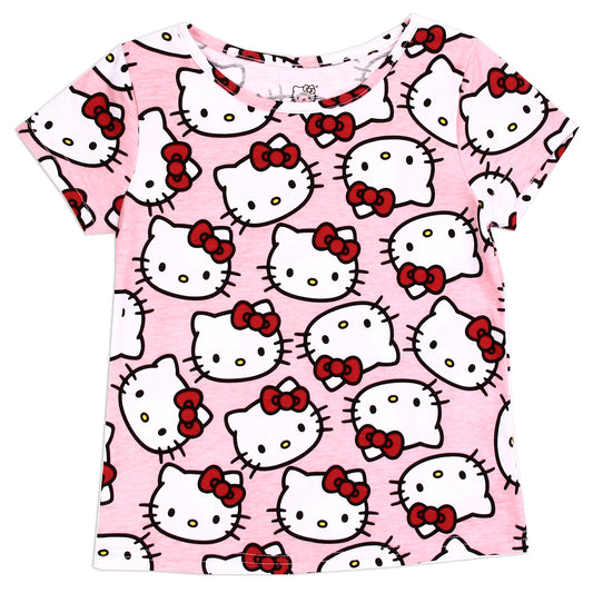 HELLO KITTY Girls 4-6X AOP T-Shirt (Pack of 6)