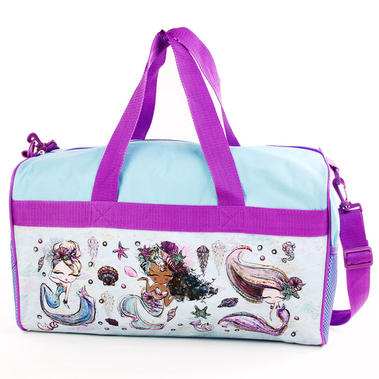 Kid's 18 Inch Travel Duffel Bag - Mermaids (Pack of 3)