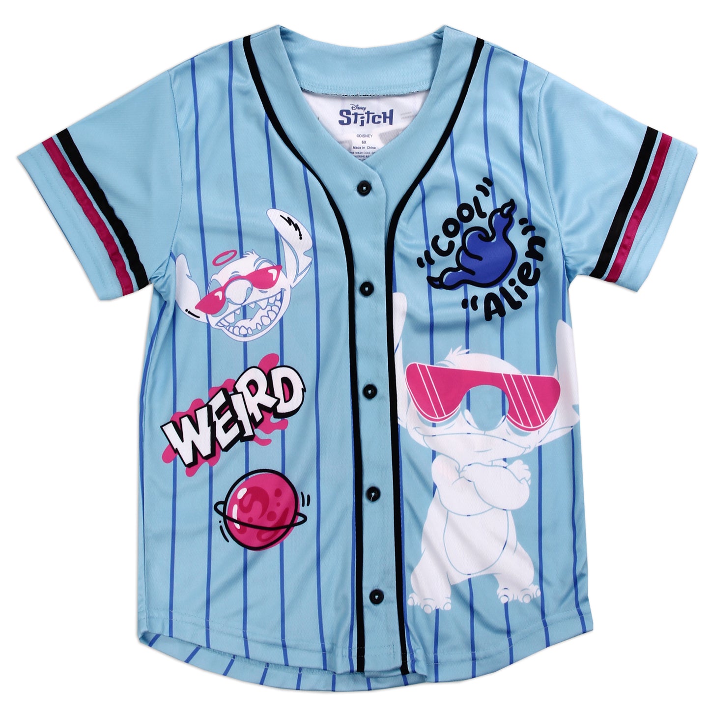 STITCH Girls 4-6X Baseball Jersey (Pack of 6)