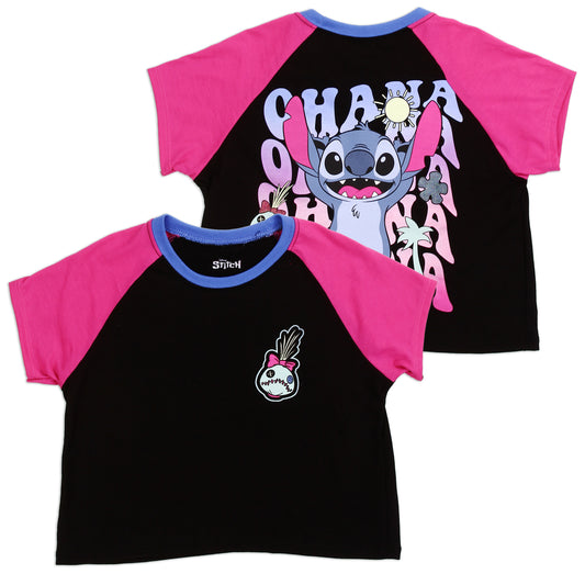 STITCH Girls 7-16 Crop T-Shirt (Pack of 6)