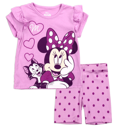 MINNIE MOUSE Girls Toddler 2-Piece Short Set (Pack of 4)