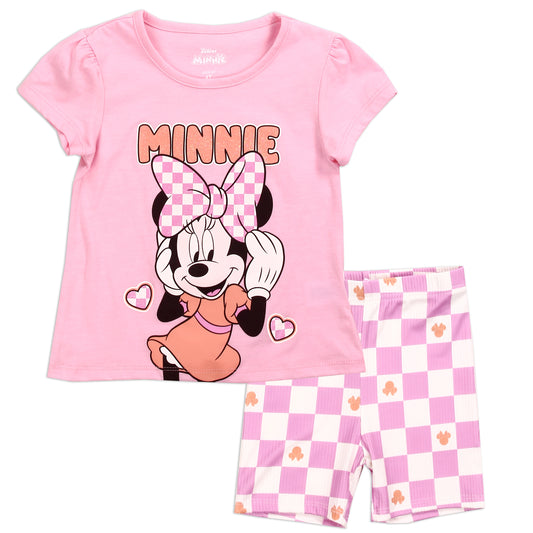 MINNIE MOUSE Girls Toddler 2-Piece Short Set (Pack of 4)