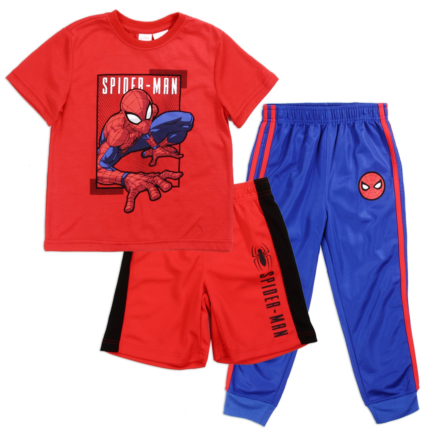 SPIDER-MAN Boys 4-7 3-Piece Active Set (Pack of 6)