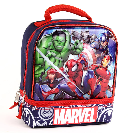 MARVEL HEROES Drop Bottom Lunch Bag (Pack of 3)