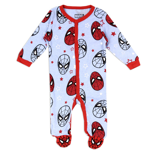 SPIDER-MAN Boys Newborn Sleeper (Pack of 6)