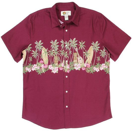 PARADISE KEY Men's Tropical 100% Cotton Shirt (Pack of 3 - By Size)