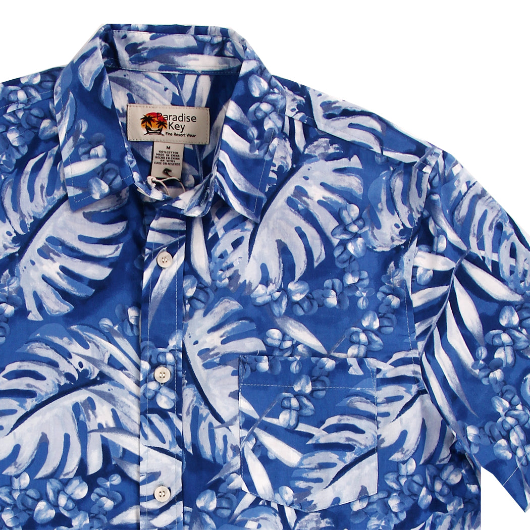 PARADISE KEY Men's Tropical 100% Cotton Shirt (Pack of 6)