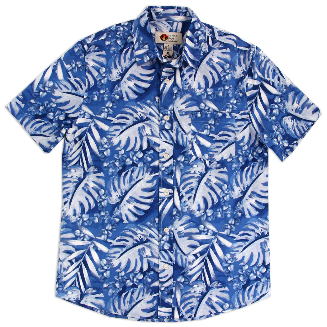 PARADISE KEY Men's Tropical 100% Cotton Shirt (Pack of 6)