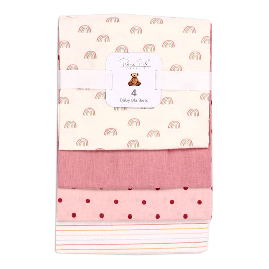 RENE ROFE 4-Pack Receiving Baby Blankets (Pack of 6)