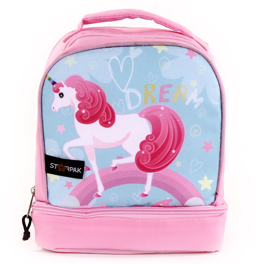 STARPAK 9" Drop Bottom Lunch Bag - Unicorn (Pack of 3)