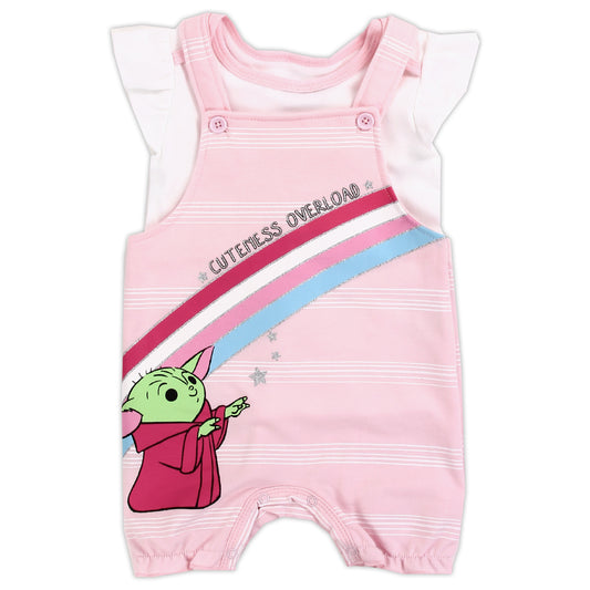 BABY YODA Girls Infant Shortall Set (Pack of 6)