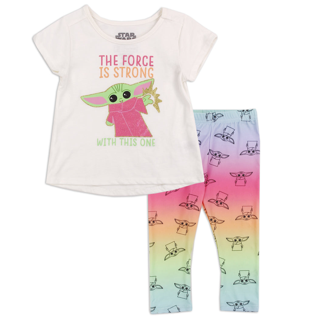 BABY YODA Girls Toddler 2PC Legging Set (Pack of 6)