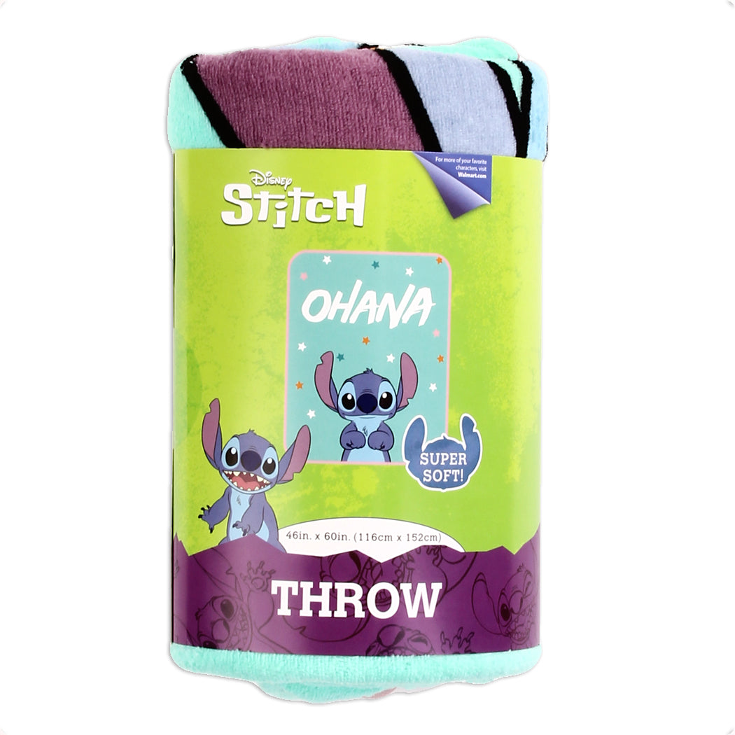 STITCH Kids' Plush Throw Blanket (Pack of 3)