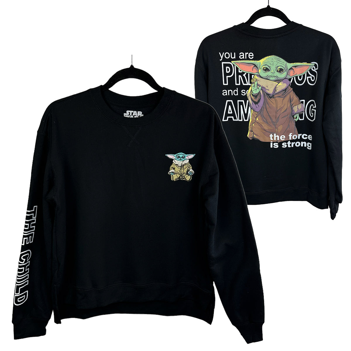 STAR WARS YODA Junior Fleece Crewneck Sweatshirt (Pack of 6)